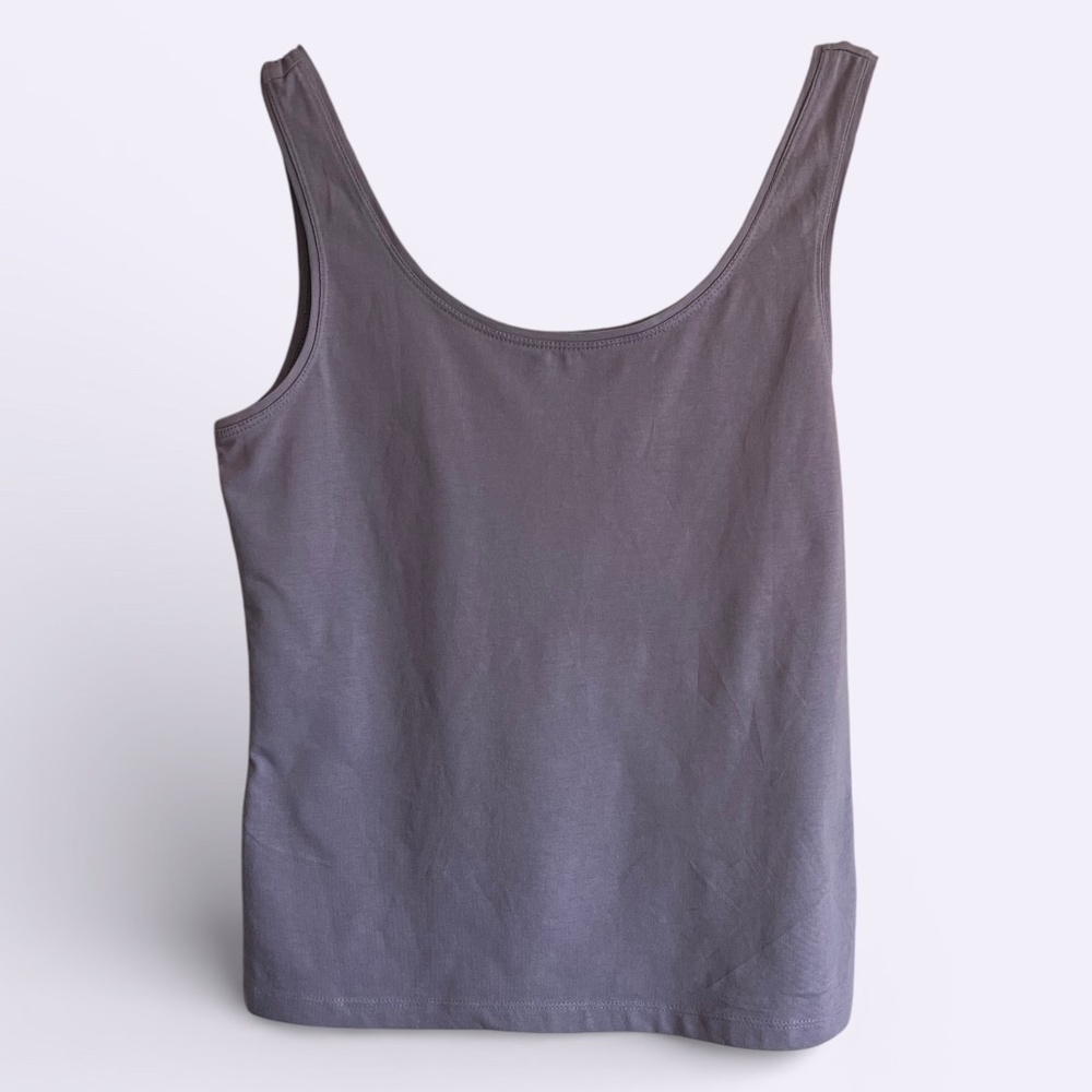Talbots Dusty Lavender Cotton Spandex Tank Top Size SP